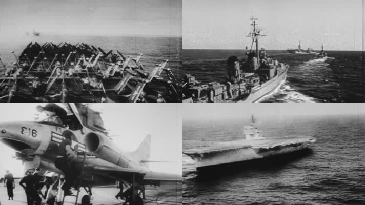 越南战争航空母舰轰炸机武装进攻轰炸北越南