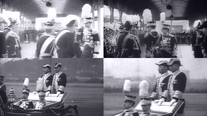 1935年溥仪出访日本会见裕仁天皇