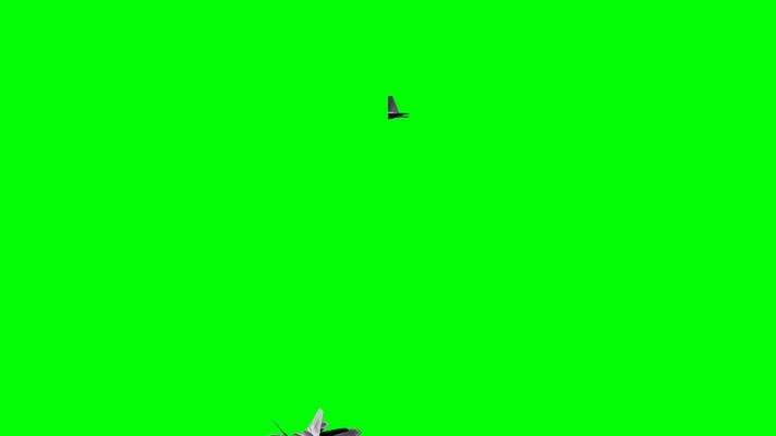 绿幕抠像F22猛禽战斗机飞行l绿屏视频素材