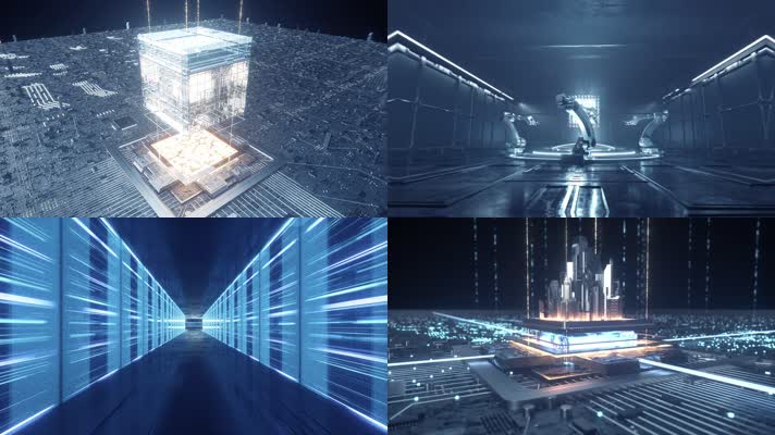 智慧芯片 科技制造 虚拟城市穿梭