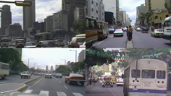 80年代加拉加斯委内瑞拉首都城市街景