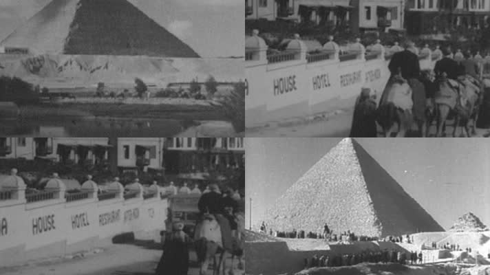 30年代埃及金字塔狮身人面像城市建筑