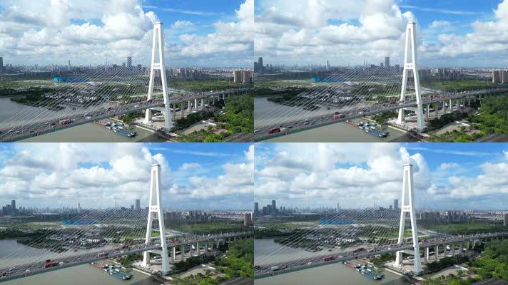 上海徐浦大桥风景航拍【4K60】