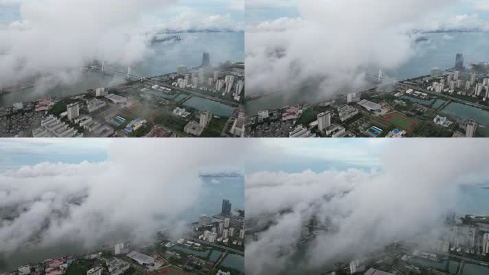 【4K穿云】海口城市航拍