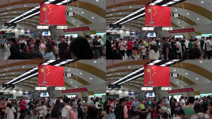 中秋国庆双节重庆游客激增，地铁站人山人海