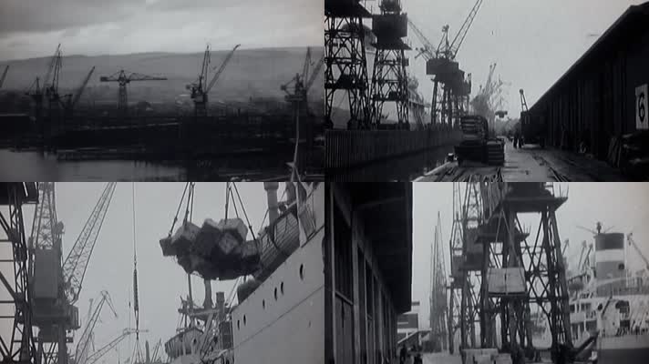 早期国际进出口贸易全球一体化海洋运输码头