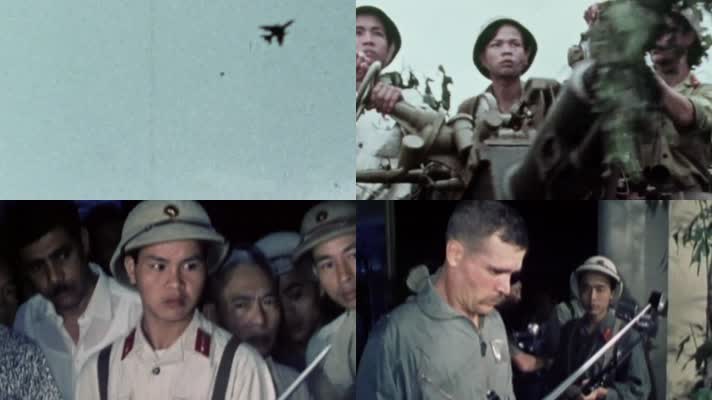 越南战争高射炮击落美军战斗机审判飞行员