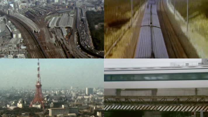 80年代东京新干线高速列车铁轨交通发展历史