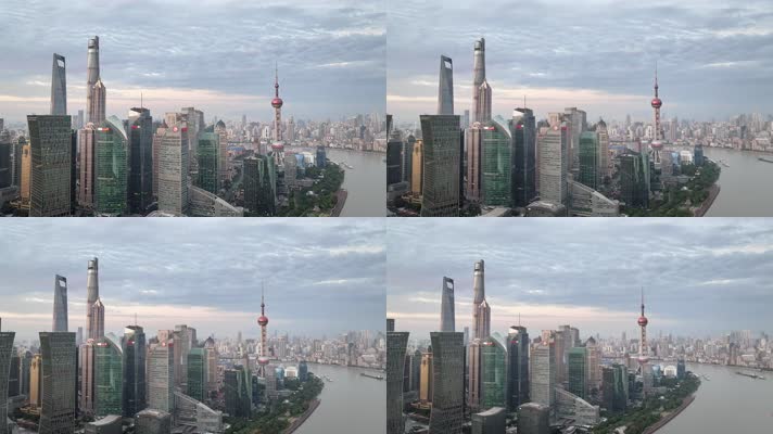 V1-0010_DJI_20231022上海航拍 陆家嘴 城市 经济 金融 发展