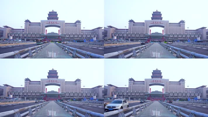 北京西客站车流交通枢纽