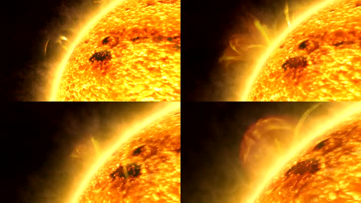 模型素材 太阳特写镜头 宇宙星系