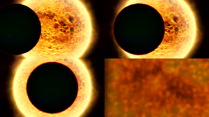 模型素材 星体被太阳吸引 宇宙星空