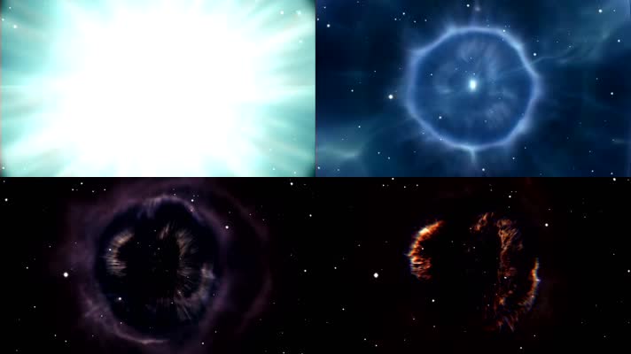 模型素材 超新星爆炸 宇宙星系 