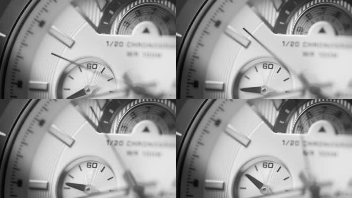 石英机械手表计时器秒针时间