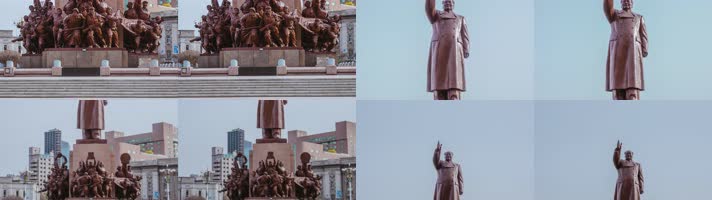 毛主席像沈阳中山广场雕像群(左右3D)