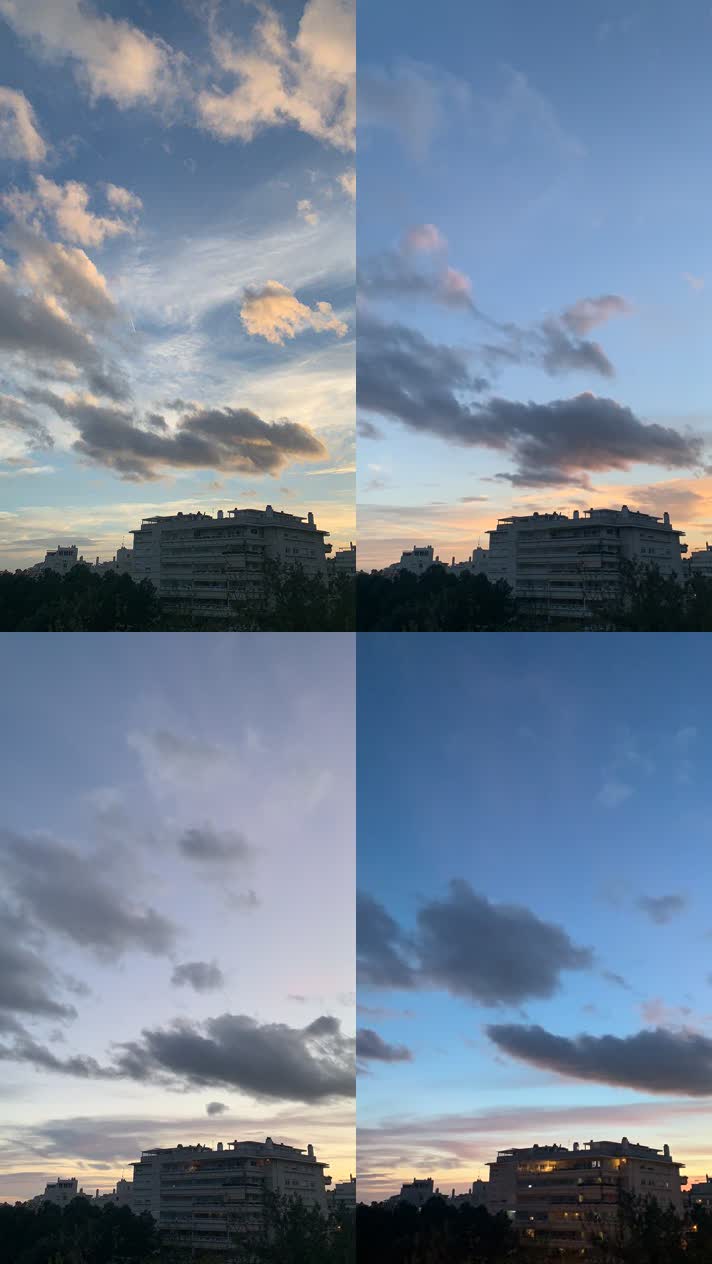 天空云彩延时摄影时光
