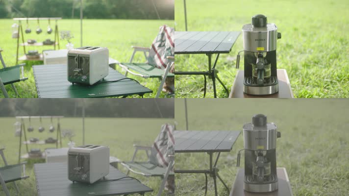 4k露营电器空气炸锅咖啡机烤面包机