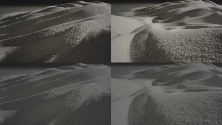 质感月球表面白色沙子特写