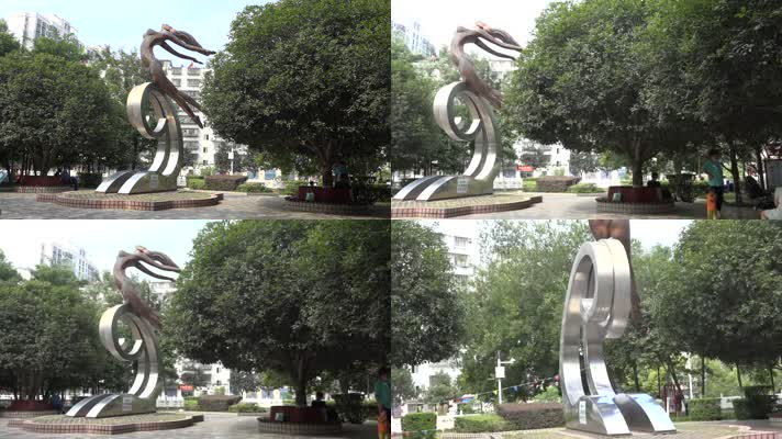 苏板桥广场雕塑