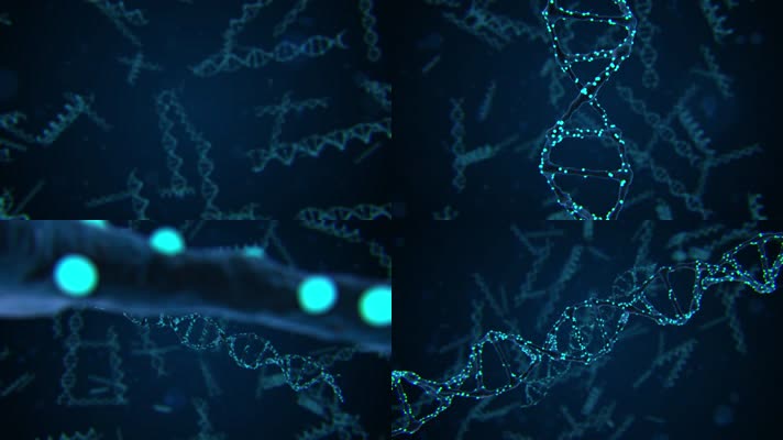 蓝色科技DNA 素材