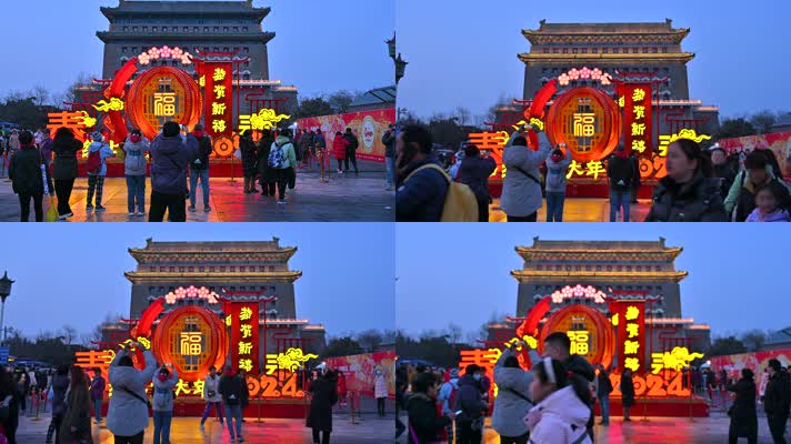 北京南中轴过大年、前门春节元宵节花灯