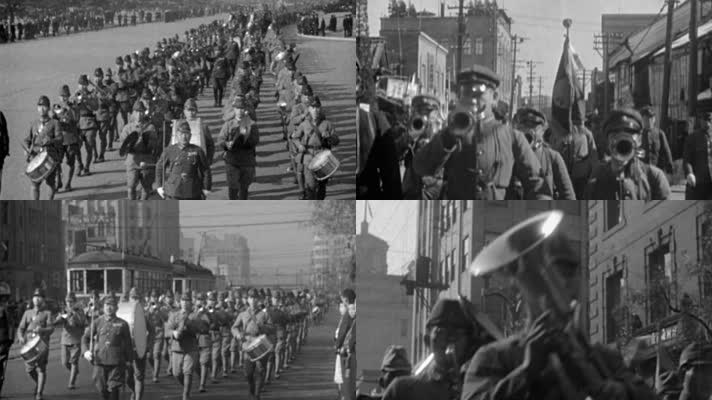 40年代 日军胜利游行