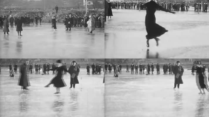 上世纪初 女子 花样滑冰 