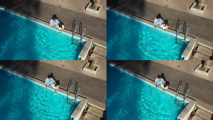 酒店 游泳池 玩水