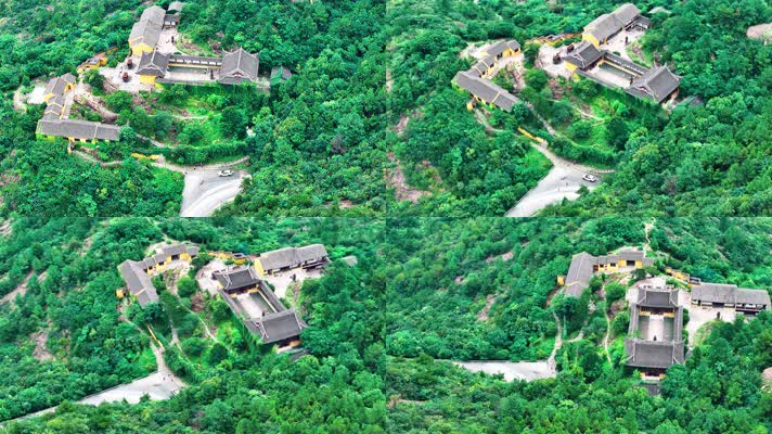 4K无人机航拍苏州吴淞区天平山自然美景
