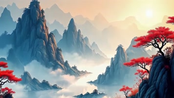 「有版权」中国风水墨山水合集4K