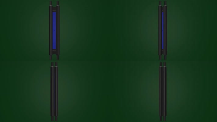 无限循环自动展开收起黑色卷轴动画绿屏抠像